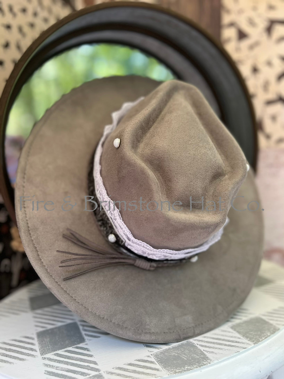Western Rancher Hat - Embellishments - Lace Hat Band (Arrow) in Smoulder