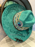 Western Rancher Hat - Laser & Embellishments - Turtles in Mermaid Tail