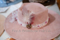 Western Rancher Hat - Laser & Embellishments - Floral (Heart) in Pink Macaroon